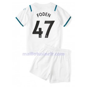 Maillot de Foot Manchester City Phil Foden 47 Extérieur 2021-22 - Enfant